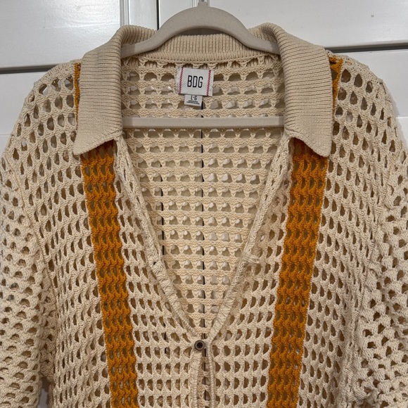BDG Cream and Tan Knit Sweater - Picture 5 of 9